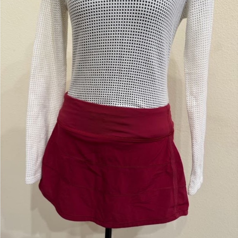 Lululemon Athletica Red Mini Skort